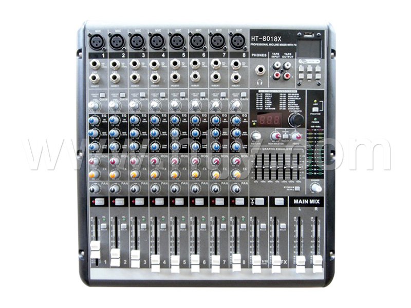 八路調(diào)音臺(tái)（帶USB）HT-8018X